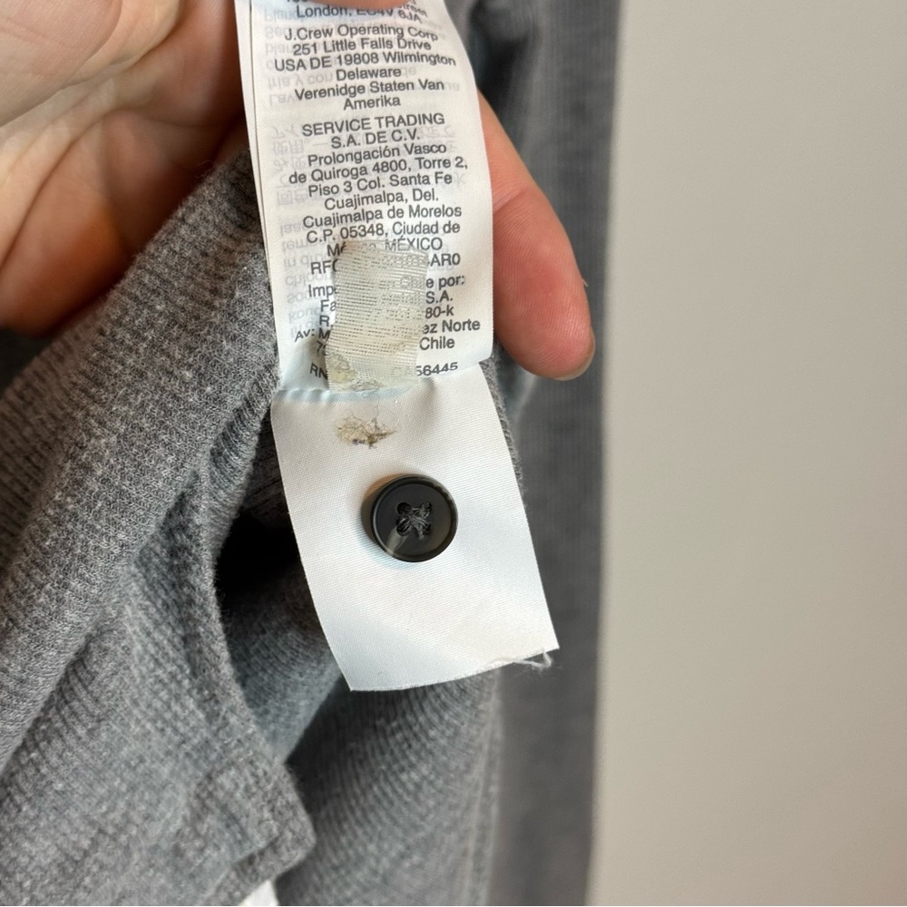 Madewell Gray Long-Sleeve Ribbed Henley Bodysuit - Picture 10 of 12